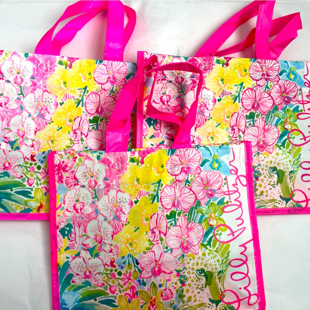 Lilly Pulitzer 3 reusable bags